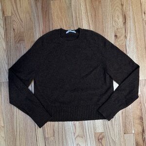 Everlane boxy Chocolate Brown cashmere Sweater